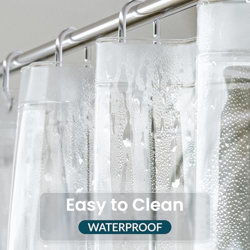 Titanker Extra Long Shower Curtain Liner 72 x 84 Clear Plastic Shower Liner - Image 3