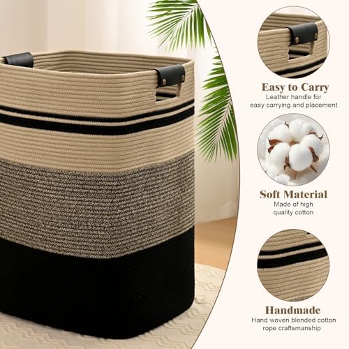Laundry Hamper, 85L Tall Laundry Basket - Image 5