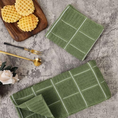 Glynniss Kitchen Towels and Dishcloths Set, Four Dish Towels 16x26 Inches - Image 3