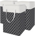 BlissTotes 3-Pack Laundry Basket, Collapsible Laundry Hamper by BlissTotes