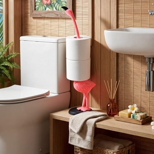 Maxdot Pink Flamingo Paper Towel Holder 18.7'' Cast Iron Paper Towel Holder - Image 6