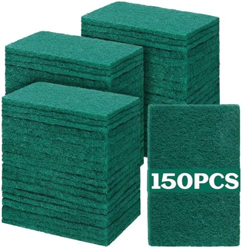 Hoolerry 150 Pcs Non Scratch Scouring Pads by Hoolerry
