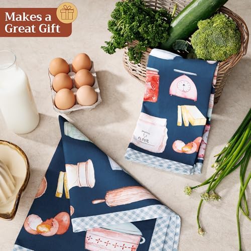 Maison d' Hermine Kitchen Towels Set of 2 Reusable 100% Cotton 27.50" x 20" - Image 6