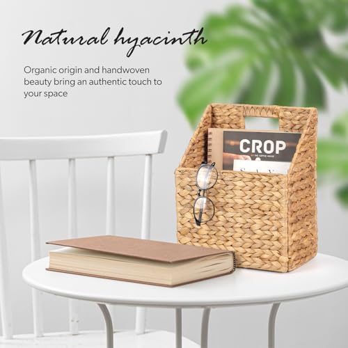 Wicker Hanging Storage Basket, Water Hyacinth Baskets, Wall Decor Hyacinth - Image 6