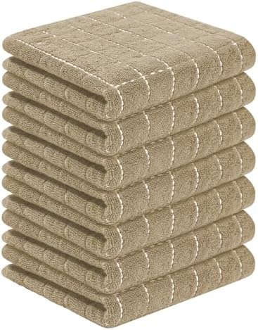 Homaxy 100% Cotton Terry Kitchen Towels, 7 Pack by Homaxy