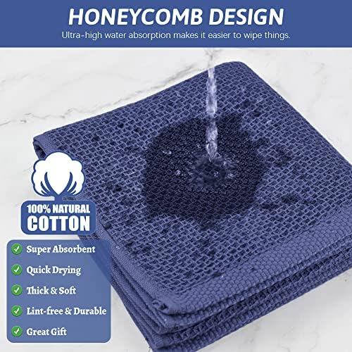 Nialnant 6 Pack Kitchen Towels 100% Cotton Waffle Weave - Image 4