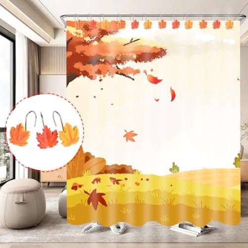 Maple Leaf Shower Curtain Hooks - Image 2