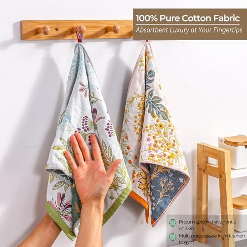 100% Cotton Botanical Kitchen Fall Dish Towels - Image 6