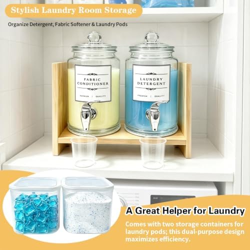 2 Laundry Detergent Dispenser 2 Glass Laundry Detergent Dispenser Includes - Image 7
