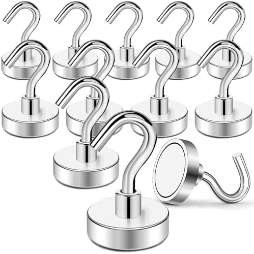 TRYMAG Magnetic Hooks for Cruise Cabins, 12 Pack by TRYMAGMagnets