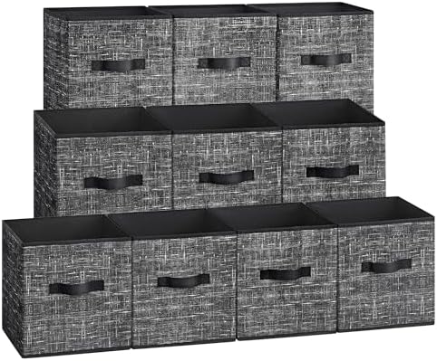 SONGMICS Storage Cubes, 11-Inch Foldable Closet Organizers by Unknown