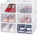 AJP Distributors 6 Collapsible Stackable Shoe Organizer Racks by AJPDistributors