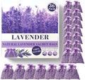 36 Pack French Dried Lavender Sachet Bags, 100% Natural Lavender Bags by HUASHIYE