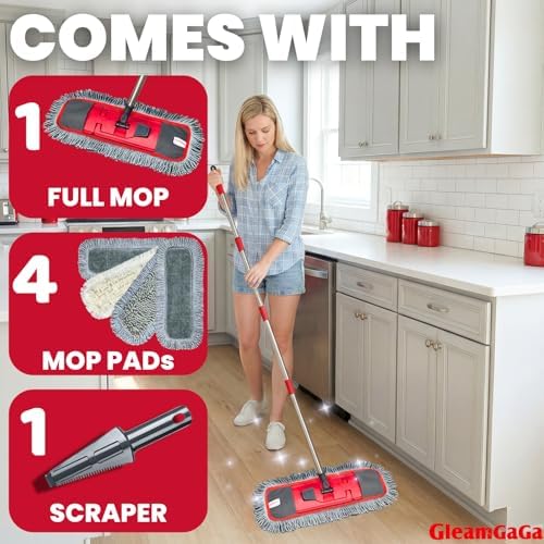 Dust Mop for Floor Cleaning for Hardwood, Tile & Marble Floors - Image 2