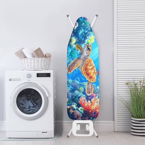 Blue Sea Turtle Ironing Board Cover - Image 3
