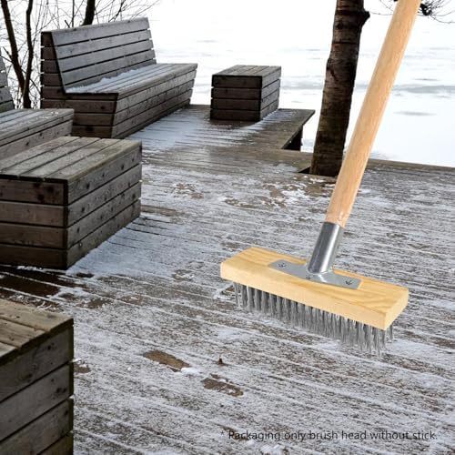Stainless Steel Wire Floor Brush Head Multipurpose Steel Metallic Wire Deck - Image 6