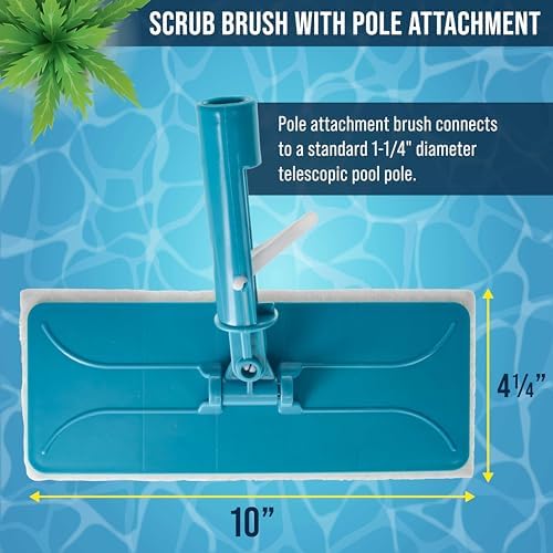 U.S. Pool Supply Hand-Held & Pool Pole Attachment Scrub Brushes - Image 4