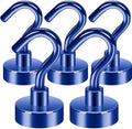 Neosmuk Magnetic Hooks Cruise Ship Essential, 30lb+ Navyblue, 5 Pack by Neosmuk