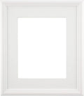 Creative Mark Plein Air Style Frame, White, 18x24-2.75" Wide Moulding with 1/2" Rabbet Depth, Open Back W/O Glazing, Museum Quality, For Art Panels, Stretched Canvas, Pictures & More