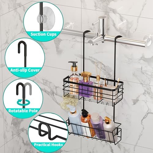 HapiRm Hanging Shower Caddy Organizer - Image 2