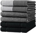 Homaxy 6 Pack Cotton Terry Premium Kitchen Towels, 18 x 28 in by Homaxy