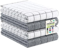 Kitinjoy Premium Kitchen Towels, Large 100% Cotton Terry 390 GSM Kitchen Hand by Kitinjoy