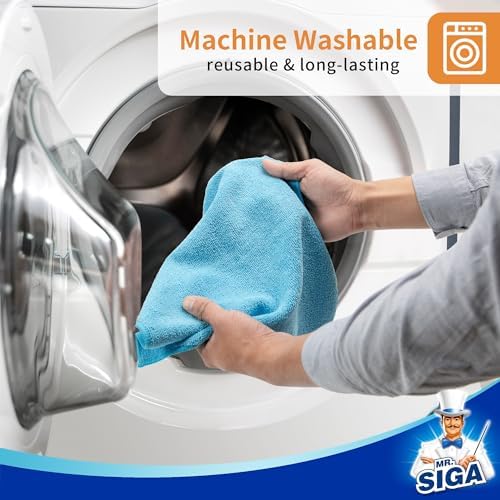 MR.SIGA Microfiber Cleaning Cloths, All Purpose Microfiber Towels, 15 Pack - Image 2