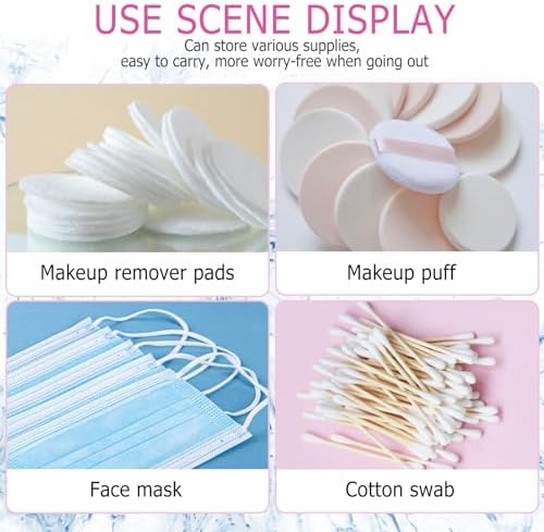 KALIONE 3-Piece Portable Travel Cotton Pad Holder - Image 6