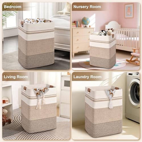 Laundry Hamper, 95L Tall Laundry Basket - Image 5