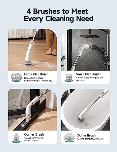 HiCOZY Electric Spin Scrubber HS1, Cordless Shower Scrubber - Image 4