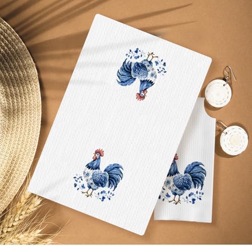 Chinoiserie Chicken Kitchen Towels, Chicken Lover Mom Lady Gifts Decorative - Image 2