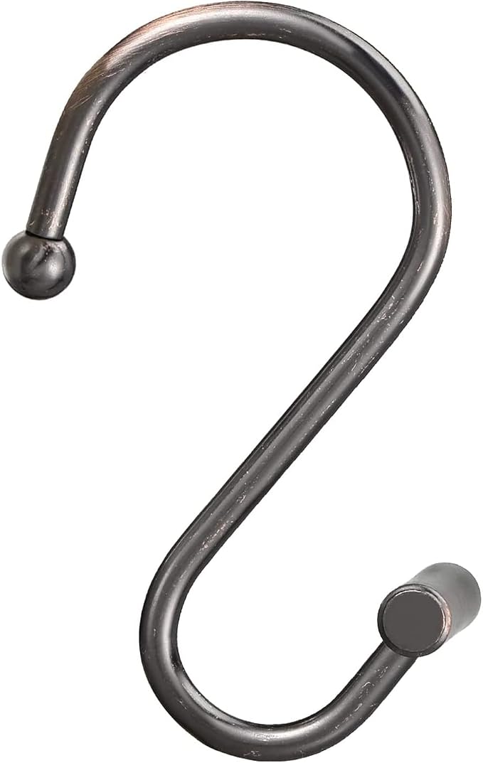 Gracelife Shower Curtain Hooks, T-Bar Decorative Hooks Hangers - Image 2