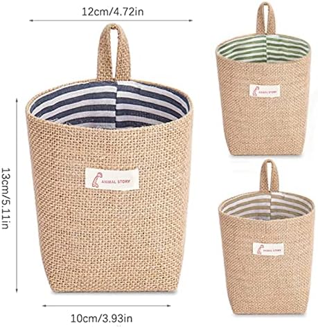 Hanging Basket, 6 Pack Wall Baskets, Wall Hanging Storage Bag - Image 3