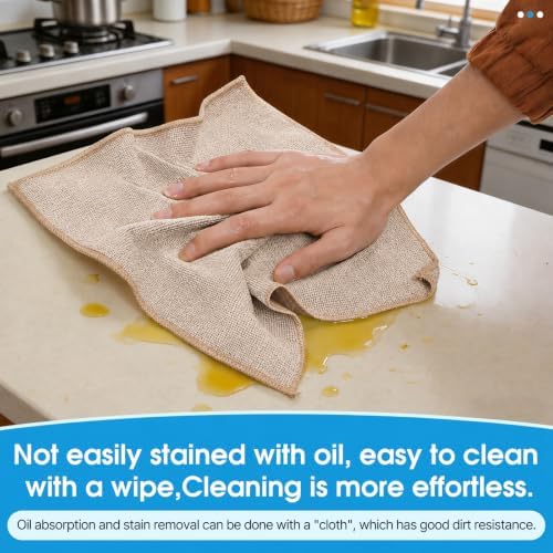 QYL Microfiber Cleaning Cloth, 12 Pack Cleaning Rags, Cleaning Towels - Image 3
