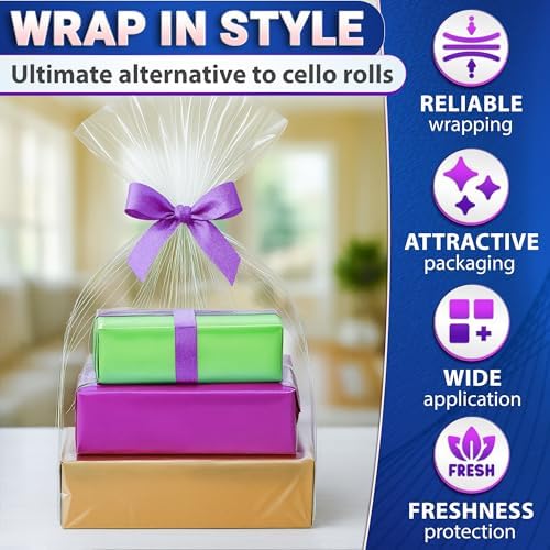 5 Pcs Shrink Wrap Bags for Gift Baskets, 32x40 in, Dust Cover - Image 4