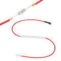 MECCANIXITY Universal Rice Cooker Temperature Fuse, 192°C 10A 250V Metal Thermal Fuse with Terminal and Ring Terminal Fiberglass Sleeving for Electric Pressure Cooker Repair Part
