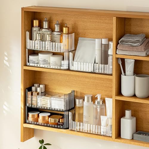 2-Tier Stackable Medicine Cabinet Organizer Shelves - Image 2