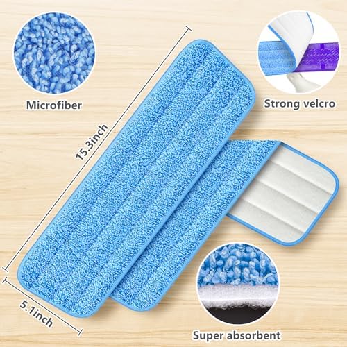 6 Pack Reusable Mop Pads Compatible - Image 3