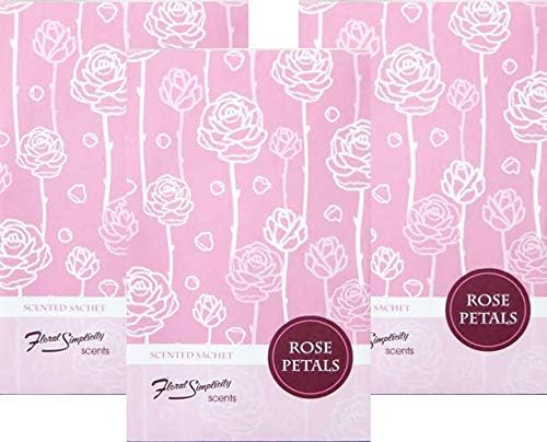 Rose Petals Scented Sachets Pack of 3, Spring and Summer by FloralSimplicity
