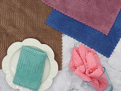 Microfiber Cleaning Cloth, 10 Pack Microfiber Rags, Mix Color - Image 7