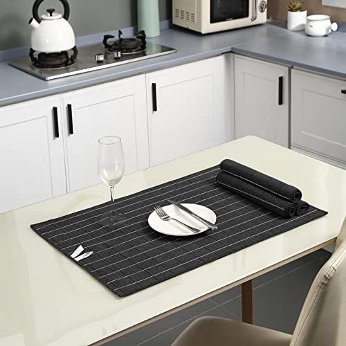 Puomue Microfiber Kitchen Towels and Dishcloths Set, 26 X 18 Inch and 12 X 12 - Image 5