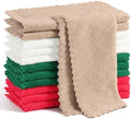 Homaxy 12 Pack Super Soft Absorbent Coral Velvet Dish Cloths by Homaxy