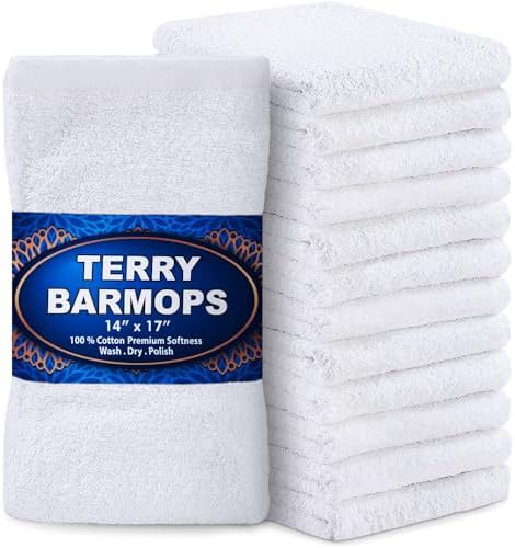 GREEN LIFESTYLE Terry Bar Mops 14" x 17" 12 Pack by GreenLifeStyle