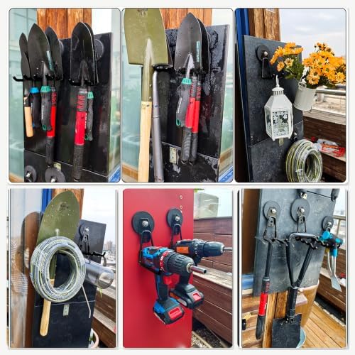 3-H Heavy Duty Magnetic Hooks, Large Magnet Hooks, 4 Pack Black - Image 5