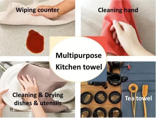 Kitchen Towels 100% Cotton Waffle Weave Dish Towel - Image 5