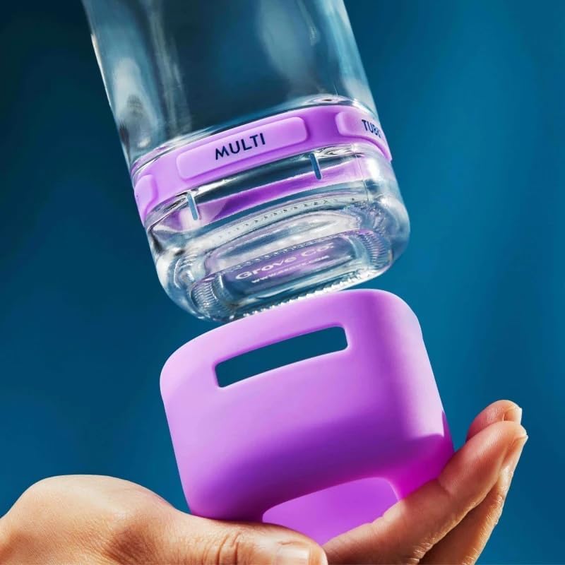 Grove Co. Refillable Glass Spray Bottle, 16 oz, Pristine Purple - Image 4