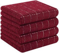 Homaxy 100% Cotton Terry Kitchen Towels, 4 Pack by Homaxy