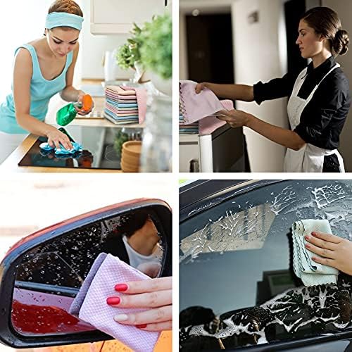 5Pcs Nanoscale Cleaning Cloth, Easy Clean Cloth, Fish Scale Microfiber - Image 5