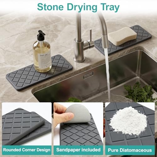 Water Absorbing Stone Drying Tray - Image 5