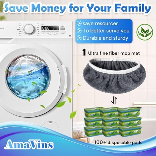 5 Pack Reusable Microfiber Mop Pads Compatible - Image 4